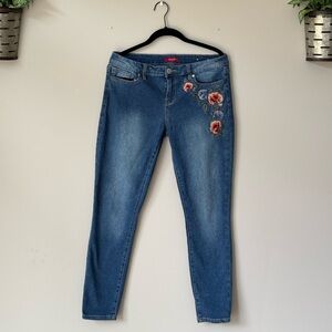 Embroidered Blue Jeans